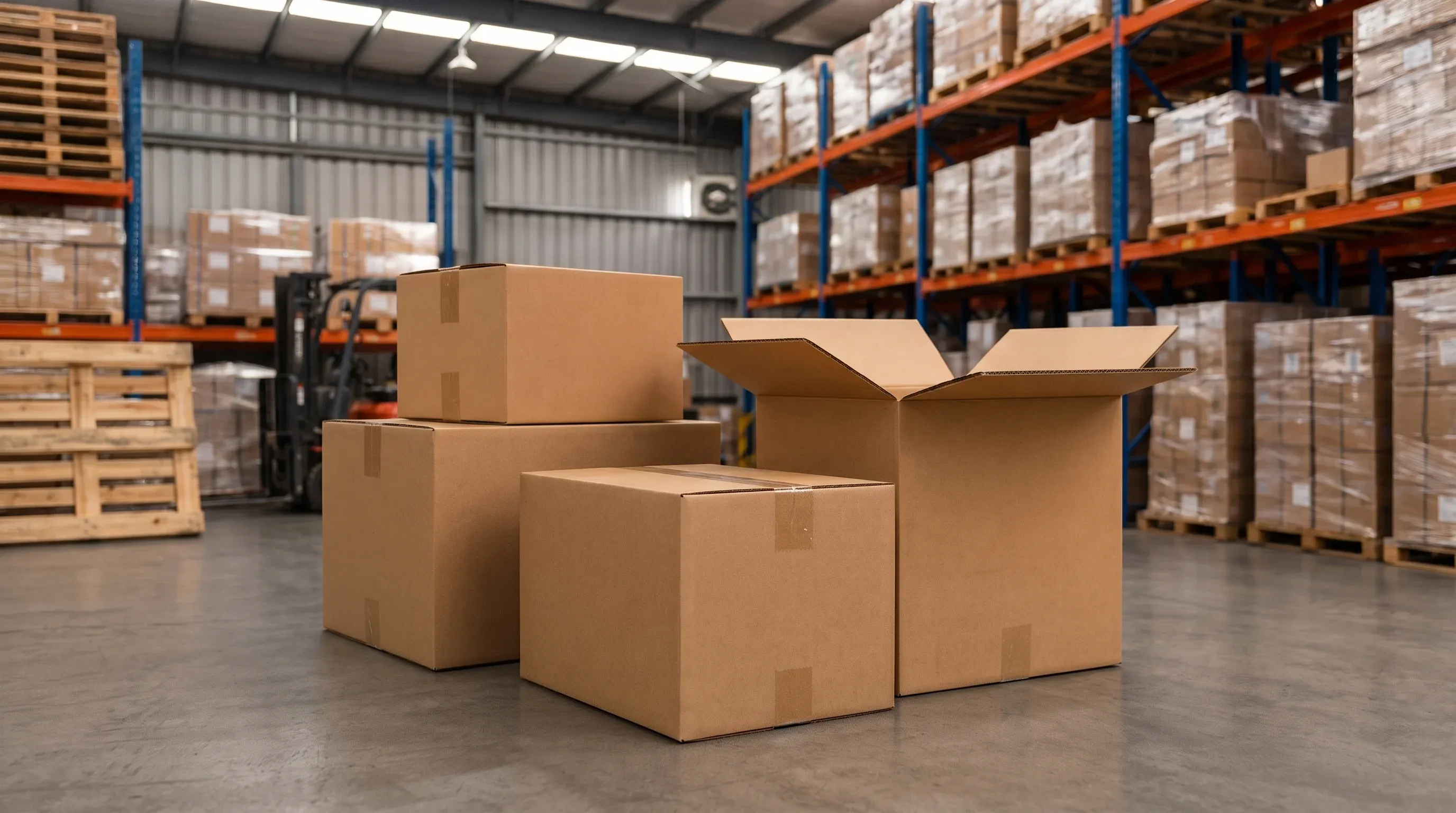 Cajas de cartón industriales clave para tu logística